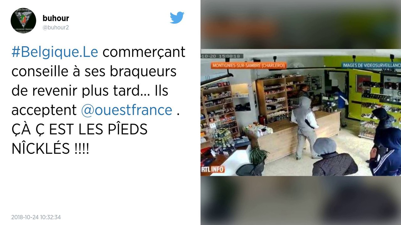 Belgique : Le commerçant conseille à ses braqueurs de revenir plus tard... Ils acceptent