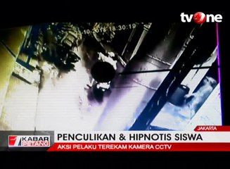Aksi Hipnotis dan Penculikan Siswi SMP Terekam CCTV