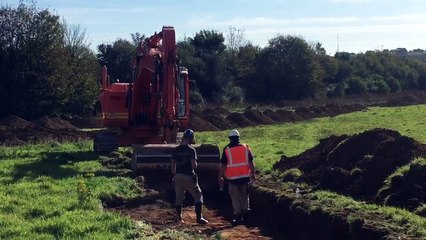 Début des fouilles archéologiques