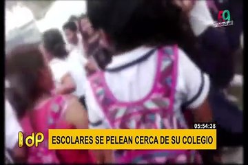 Iquitos: alumnas se pelean a la salida del colegio por el "amor" de un compañero de aula