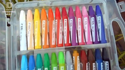 TITI Oil Pastels 24 Shades unboxing _ review _ in Hindi ( 283 )