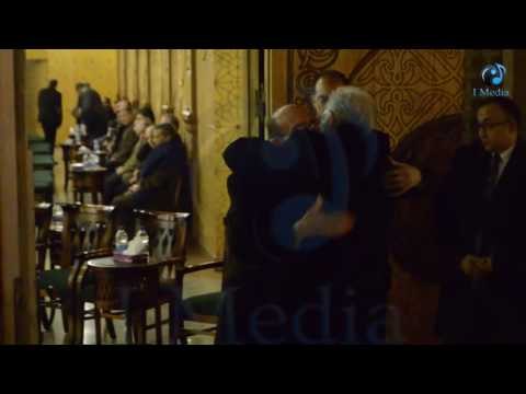 عزاء زوجة محمد صبحي | الفنان نبيل الحلفاوي يعزي بحرارة الفنان محمد صبحي