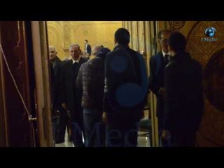 عزاء زوجة محمد صبحي |  الفنان داغر صاحب حبيشة يعزي محمد صبحي