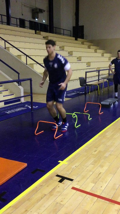 Séance d'entrainement pour Nuno Goncalves et Valentin Laplace