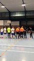 Entrée des joueurs Amiens Marivaux Vs Us Vimy Futsal