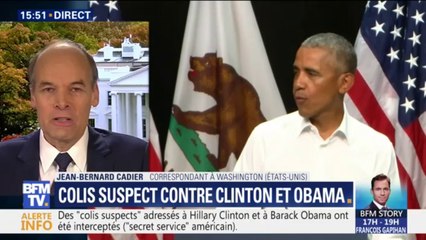 Descargar video: Ce que l'on sait des colis suspects adressés à Hillary Clinton et Barack Obama