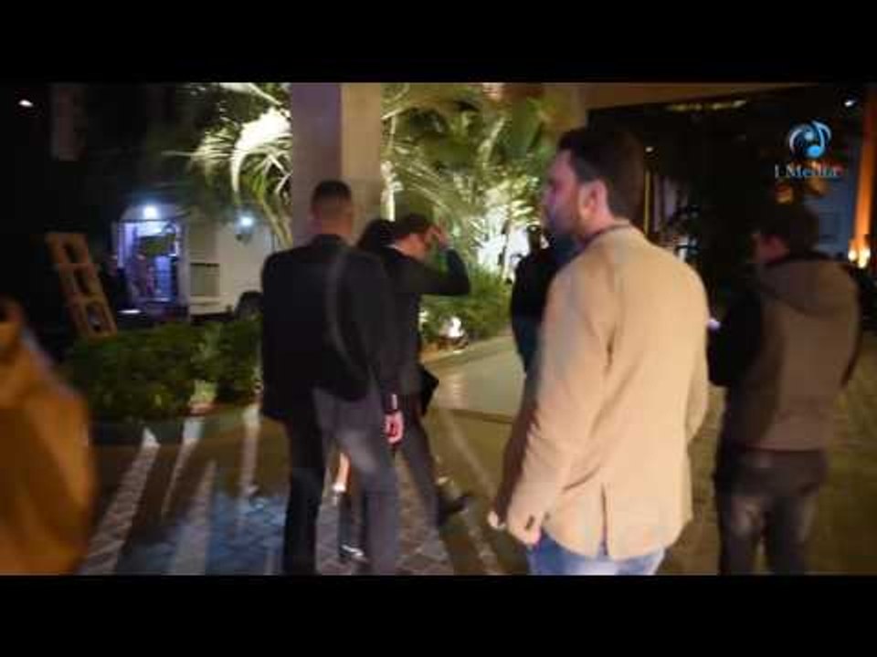 حفل الدير جيست 2016 |  سالي عبد السلام بفستان مثير جدا فوق الركبة تجري من المصورين - تناكة!