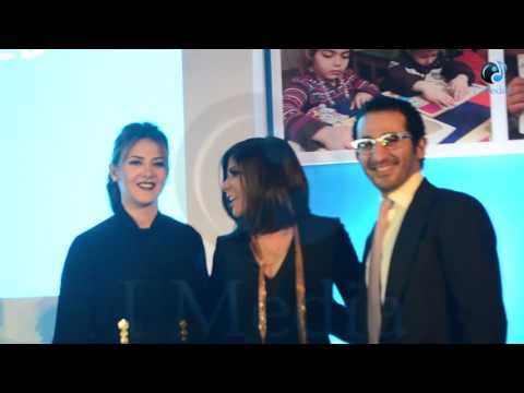 تكريم اليونسيف لسفراء النوايا الحسنة | دنيا سمير غانم بتتصور مع مني زكي وأحمد حلمي