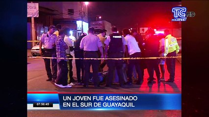 Un joven fue asesinado en el sur de Guayaquil