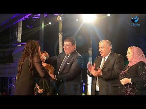 تكريم نايل دراما | تكريم الفنانة دينا وسيلفى محمد رمضان مع الجمهور