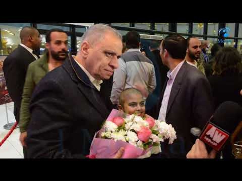 العرض الخاص لفيلم عقدة الخواجة  | الحاج احمد السبكى مع الطفل محمد