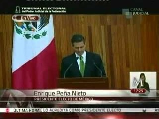 Discurso de Peña Nieto como presidente electo