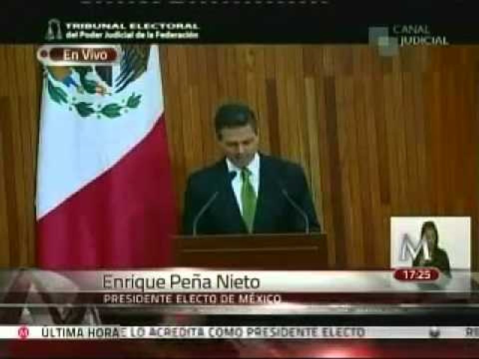 Discurso de Peña Nieto como presidente electo