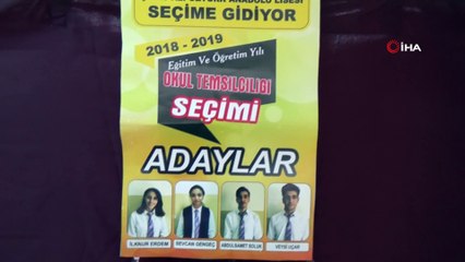 Siverek’te öğrenciler meclis başkanlığı için seçime gitti