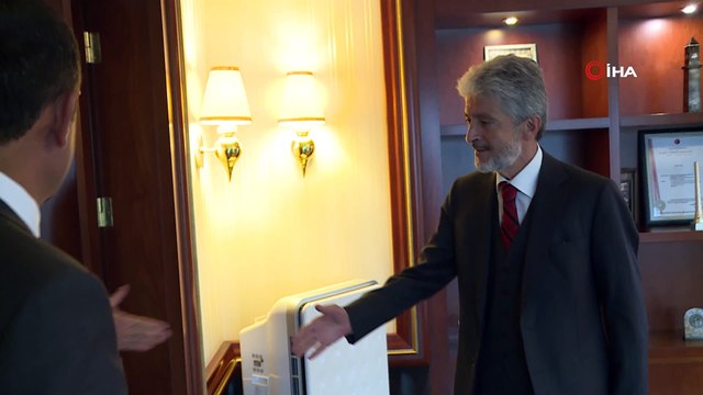 Birleşmiş Milletler Mülteciler Yüksek Komiserliği Türkiye Temsilcisi Katharina Lumpp'dan Başkan Tuna'ya ziyaret