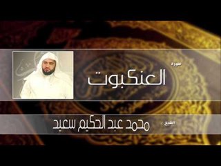 سورة العنكبوت | بصوت القارئ الشيخ محمد عبد الحكيم سعيد