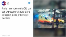 Paris. Un homme brûlé par cinq agresseurs décède après s’être jeté dans le bassin de la Villette.