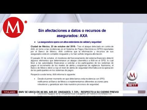 Datos y recursos de clientes están asegurados; afirma AXA