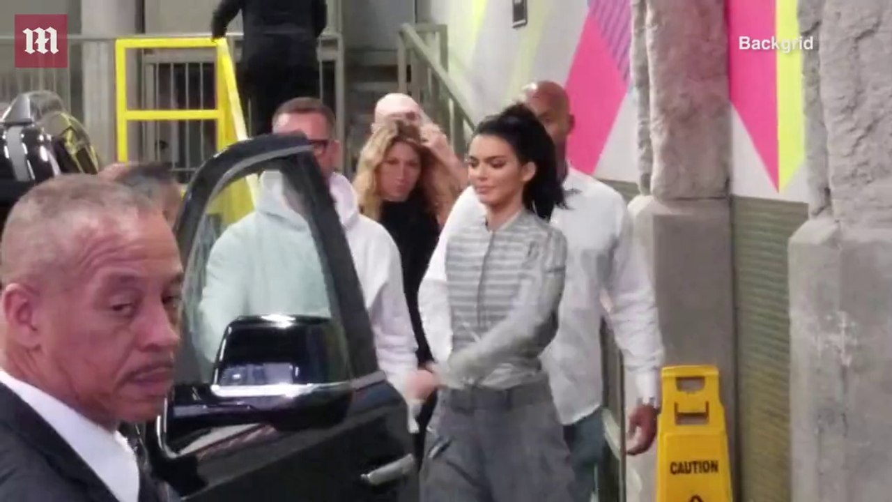 Kendall Jenner wears grey ensemble for Vogue Forces of Fashion