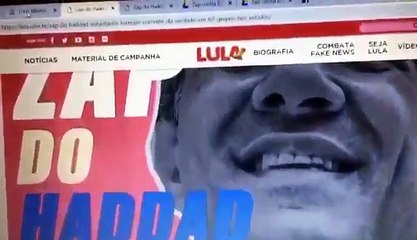 Haddade cria portal com fake news contra bolsonaro
