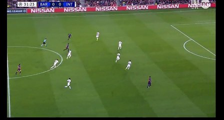 Rafinha (Suarez L.)   Amazing  Goal   (1:0)  Barcelona vs Inter