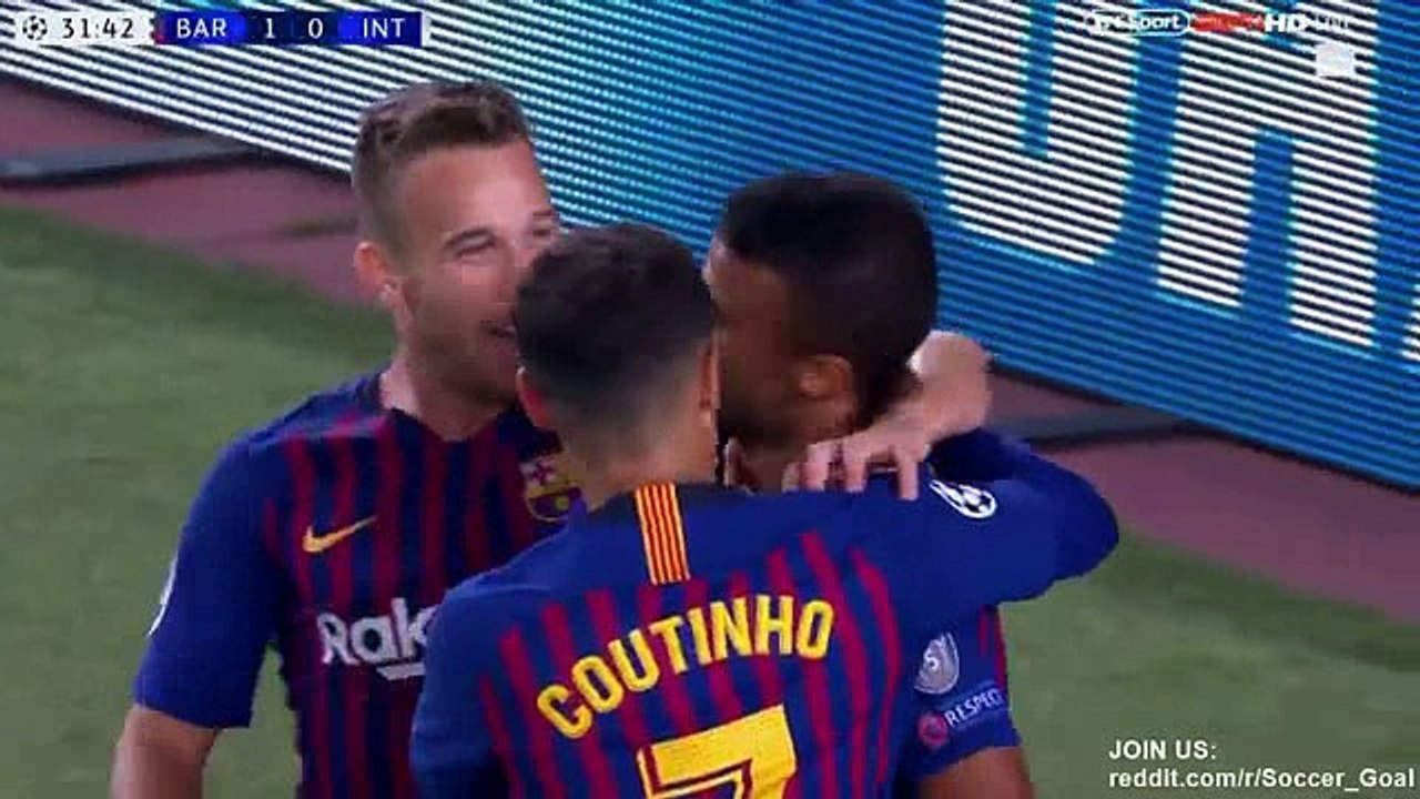Barcelona vs Inter 2-0 All Goals Highlights 24/10/2018