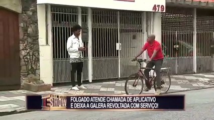 Folgado atende chamada de aplicativo e deixa a galera revoltada com serviço