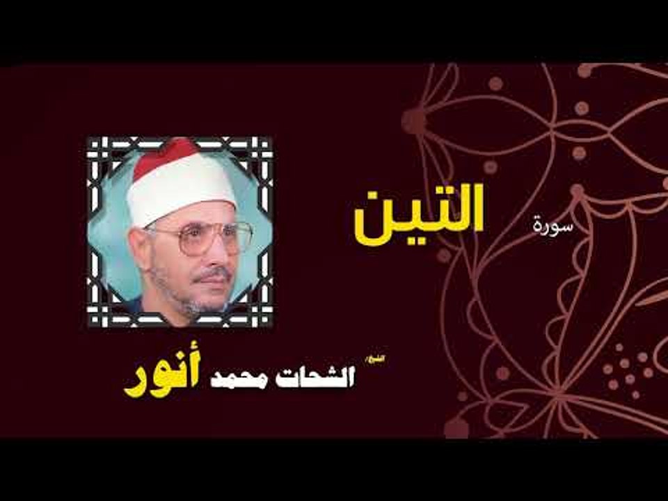 القران الكريم بصوت الشيخ الشحات محمد انور| سورة التين