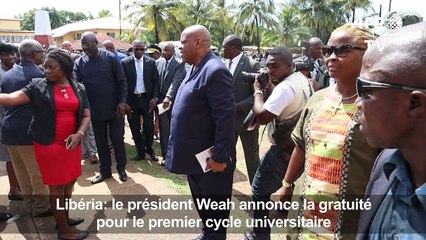 Libéria: Weah annonce l'enseignement supérieur public gratuit