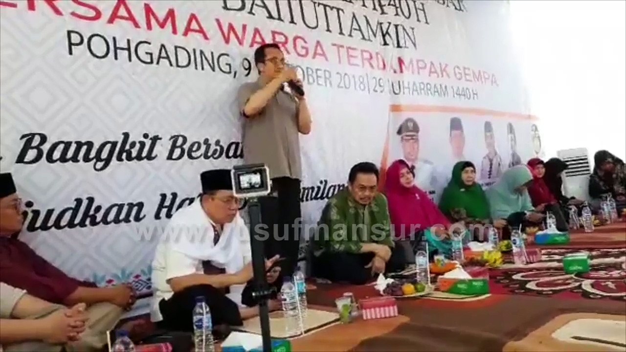 Tabligh Akbar Bersama Warga Terdampak Gempa Lombok Part 2