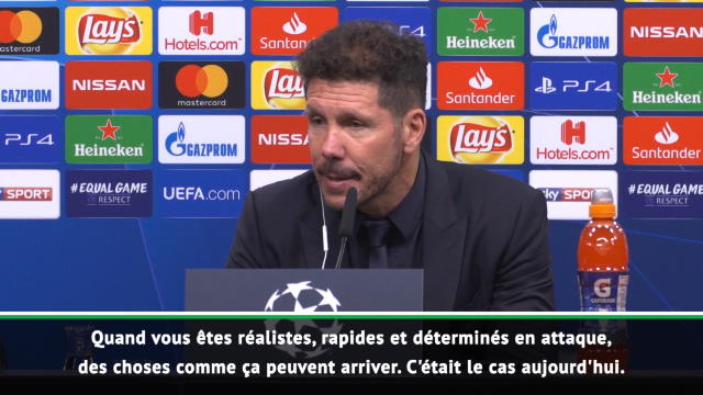 Groupe A - Simeone : "Ils ont été réalistes, rapides et déterminés en attaque"
