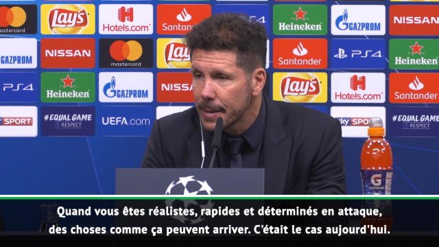 Groupe A - Simeone : Ils ont été réalistes, rapides et déterminés en attaque