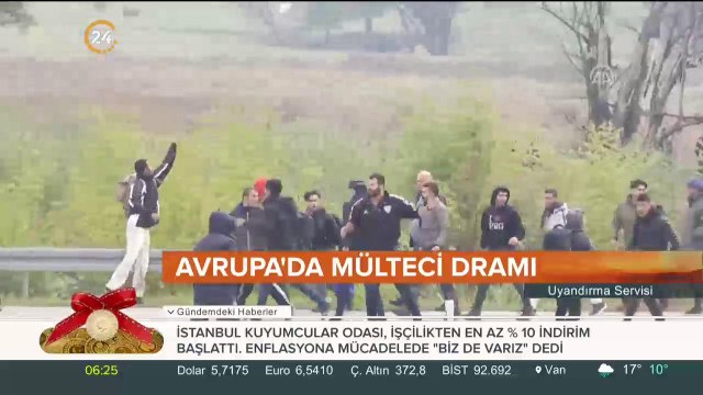 Polis göçmenlere müdahale etti