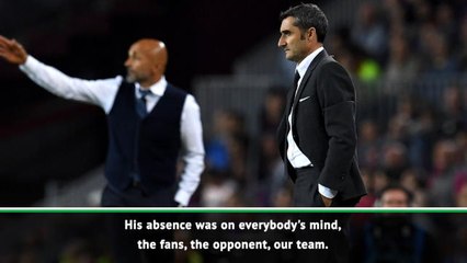 Messi's absence was on everybody's mind - Valverde