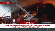 Esenyurt'ta fabrika yangını