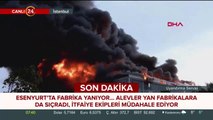 Esenyurt'ta fabrika yangını