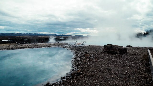 Sources chaudes en Islande