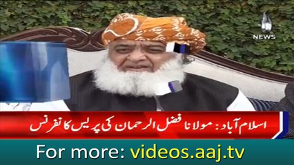 Molana Fazal ur Rehman press conference in Islamabad