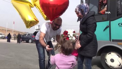 Eşi ve kızına 2 yıl sonra kavuştu