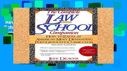 Review  The Complete Law School Companion: How to Excel at America s Most Demanding Postgraduate