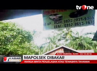 Mapolsek Dibakar, Kapolda Copot Jabatan Kapolsek Bendahara