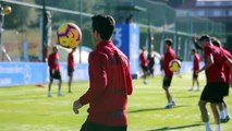 Entrenamiento del Deportivo de la Coruña