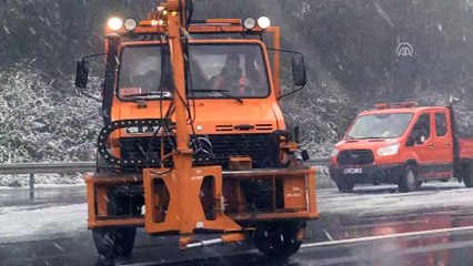 Bolu Dağı'nda kar yağışı başladı - BOLU