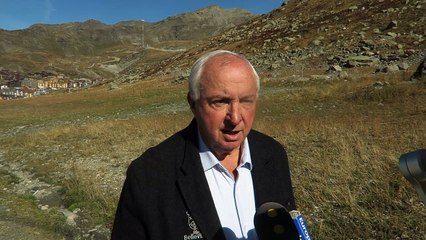 André Plaisance sur la ligne d'arrivée à val Thorens : "L'étape reine du Tour de France 2019"