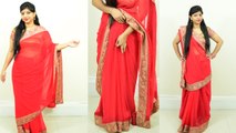Karwa Chauth: 3 Different ways of wearing Saree Pallu, Step Wise | साड़ी के पल्लू के 3 Style Boldsky