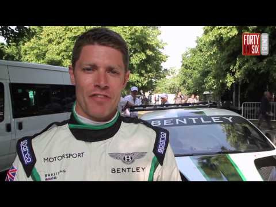 Guy Smith on the Bentley Continental GT3
