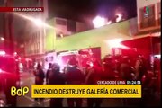 Cercado de Lima: incendio destruye galería comercial