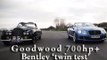 700hp+ Bentley supercar 'twin test' on the Goodwood circuit