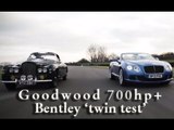 700hp  Bentley supercar 'twin test' on the Goodwood circuit