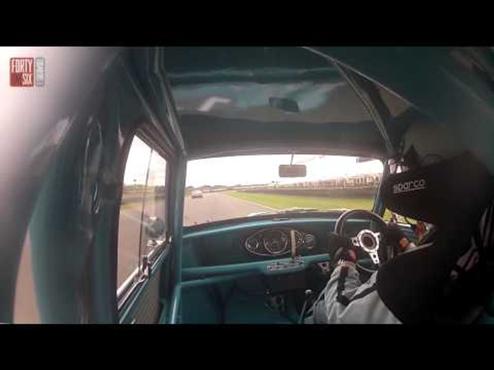 Goliath beats David - Mini Cooper S vs Ford Galaxie 500 racing and crash